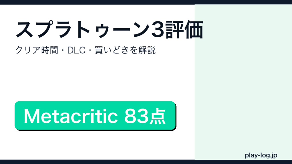 スプラトゥーン3の評価・クリア時間・DLC・買いどきを解説するアイキャッチ画像