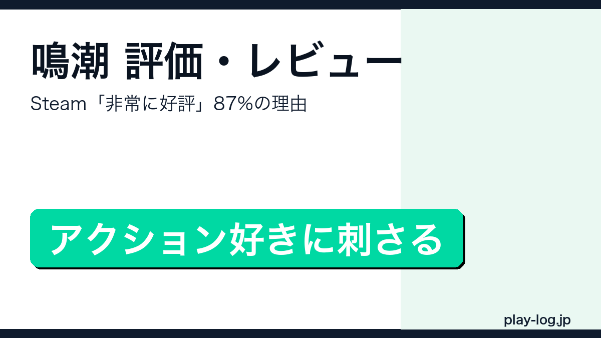 鳴潮（Wuthering Waves）の評価・レビュー・賛否を解説するアイキャッチ画像