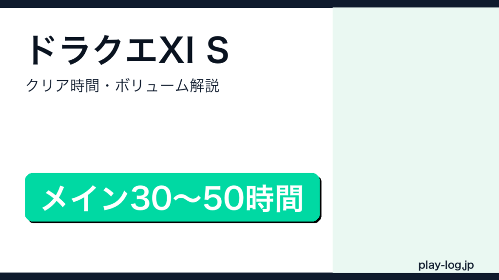 ドラゴンクエストXI Sのクリア時間・ボリューム解説のアイキャッチ画像