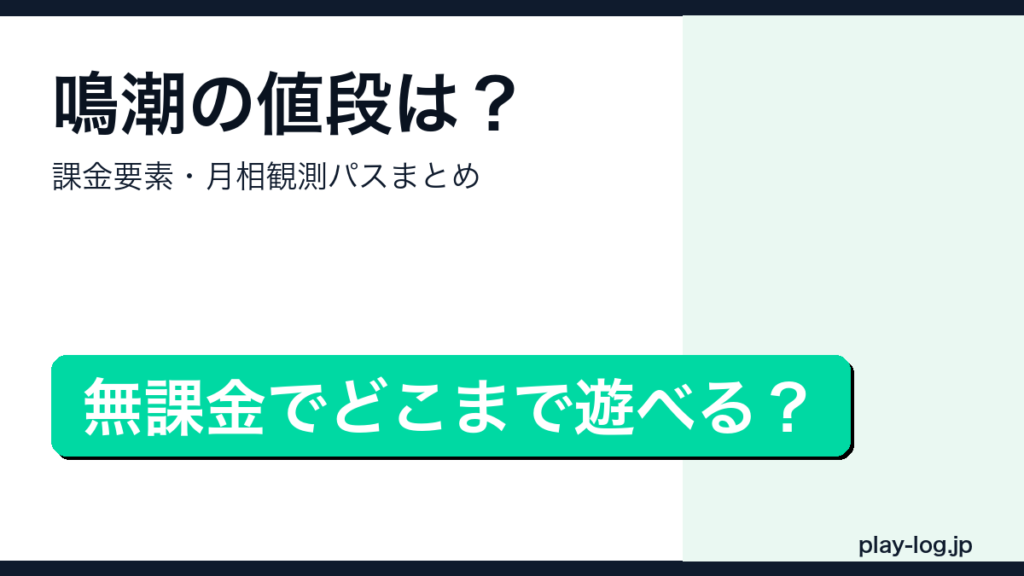 鳴潮の値段・課金要素まとめのアイキャッチ画像