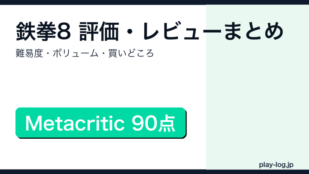 鉄拳8の評価・レビューまとめのアイキャッチ画像