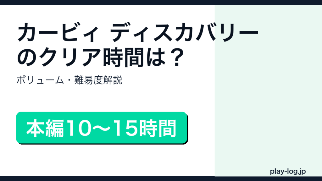 星のカービィ ディスカバリーのクリア時間・ボリュームのアイキャッチ画像